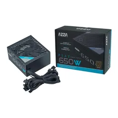 Fonte Gamer AZZA 650W 80 PLUS Bronze PFC ATIVO, PSAZ-650W | R$370