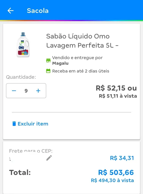 Imagem na descrição da promoção