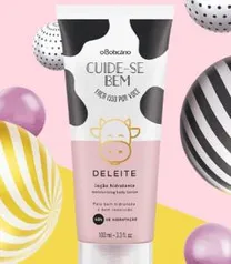 Na compra de qualquer produto no site Boticário ganhe a nova loção corporal Deleite 100ml