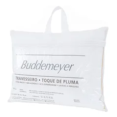 [PRIME DAY] Travesseiro Toque de Pluma Avulso 50x70 cm Branco Buddemeyer