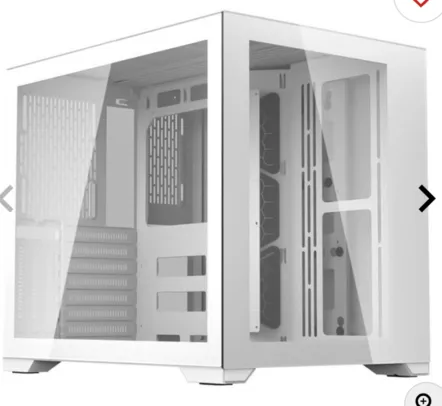 Gabinete Gamer Aigo DarkFlash C305, Mid-Tower, Lateral de Vidro, Branco, AIGO-DF-C305