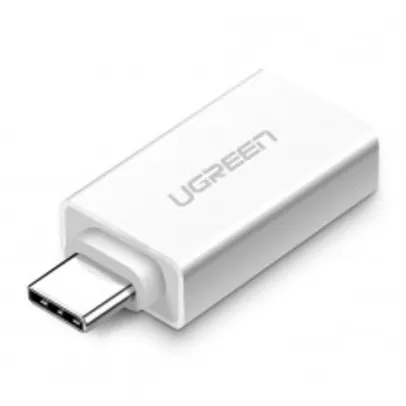 Adaptador Ugreen, Tiop USB-C Para USB 3.0, Branco, US173