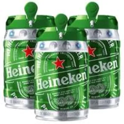 [Delivery Extra] 3 Barris Heineken 5L por 119,70