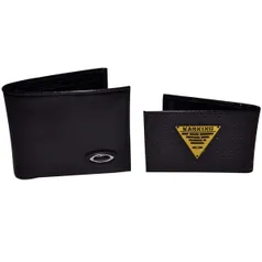 [CUT WAVE] Carteira Oakley Leather Couro Black ( Economia de R$ 80,00 )