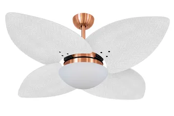 Ventilador De Teto Volare Cobre Vidro Dunamis Palmae 127v