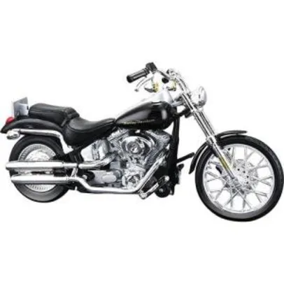 miniatura Harley-Davidson 1:18 2000 FXSTD Softail Deuce Série 31 - Maisto - R$21