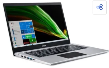 Notebook Acer Aspire 5 A514-53G-51BK - SSD I5 8GB Placa de Vídeo -Tela HD | R$3.314