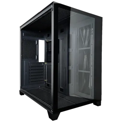 Gabinete Gamer SuperFrame Cube, Mid Tower, Vidro Temperado, ATX, Black, Sem Fonte, Sem Fan