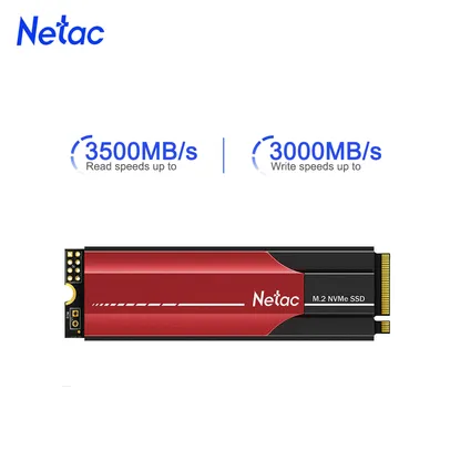 SSD Nvme Netac 1TB 3500MB Leitura 3000MB Gravação