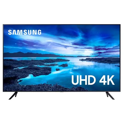 Smart TV Samsung 70 Polegadas UHD 4K, 3 HDMI, 1 USB - UN70AU7700GXZD