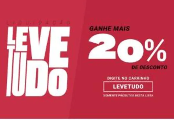 Cupom de 20% Centauro