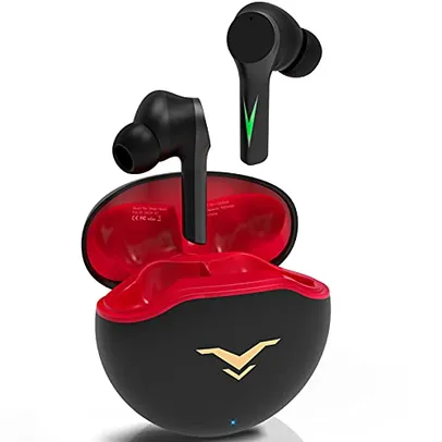 Fone de ouvido Bluetooth In-ear com modo de jogo e música