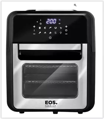 Fritadeira Sem Óleo Air Fryer EOS Premium 12L Digital Touch Inox EAF12I 110V