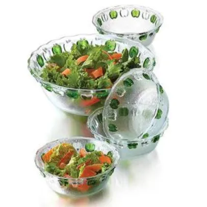 Kit Saladeira Grande e 4 Pequenas - R$28,99