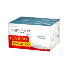 Imecap Hair Leve 90 Pague 60 Capsulas Cabelos E Unhas Especial