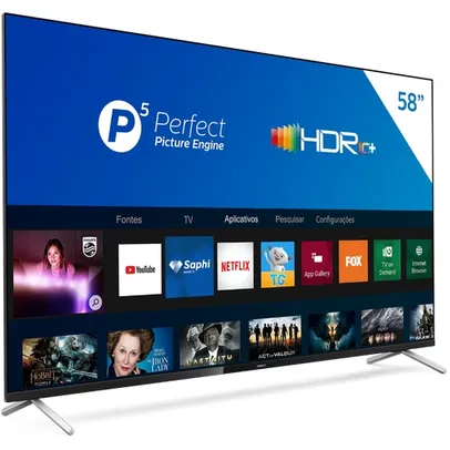 [App] Smart TV LED 58" Philips 58PUG7625/78 UHD 4K, P5, HDR10+, Dolby Vision Atmos | R$2323