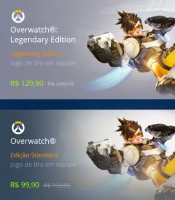 Overwatch PC -  A partir de R$99,90