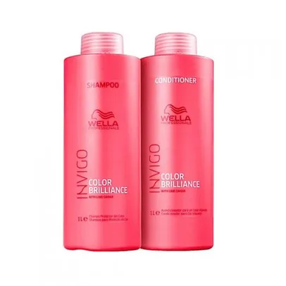 WELLA KIT INVIGO COLOR BRILLIANCE TAMANHO PROFISSIONAL - SHAMPOO + CONDICIONADOR KIT 1L