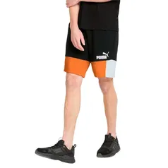 Short Puma Essentials Block 10 Masculino Preto