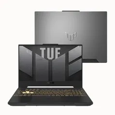 Notebook Gamer ASUS TUF Intel Core i7-12700H, 8GB RAM, GeForce RTX 3050, SSD 512GB, 15.6 Full HD 144Hz, KeepOS, Cinza - FX507ZC4-HN112