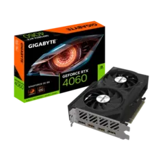 Placa de Vídeo Gigabyte NVIDIA GeForce RTX 4060 WINDFORCE OC, 8GB, GDDR6, DLSS, Ray Tracing, GV-N4060WF2OC-8GD