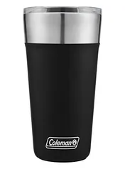 Copo térmico de aço inoxidável Coleman Brew, preto, 590 ml