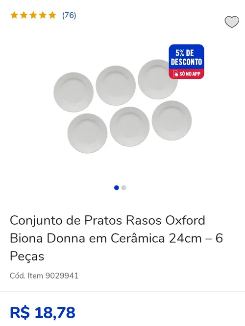 Imagem na descrição da promoção