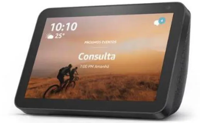 Echo Show 8 : Smart Display HD de 8" com Alexa e câmera de 13 MP - Cor Preta