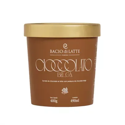 (Compre 2 Uni = R$21,95 cada) Gelato  BACIO DI LATTE 490ml (até às 14h)