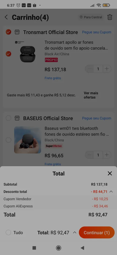 Imagem na descrição da promoção