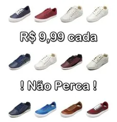 [CORRRAMMM] Tênis ou Sapatênis por R$ 9,99 cada