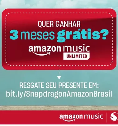 [Novos usuários] Amazon Music Unlimited - 3 Meses Grátis