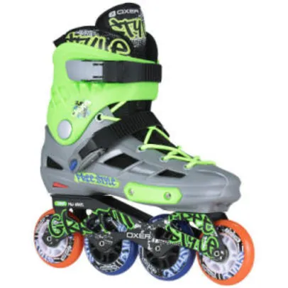 Patins Oxer Graffiti - In Line - Freestyle - ABEC 7 - Adulto - R$187