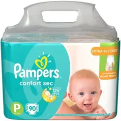 Fraldas Pampers Confort Sec Jumbo (P, M, G, XG) a partir de 65 centavos a tira