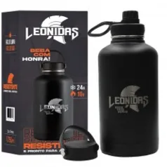 Garrafa Térmica Leonidas de 1.750ml, Preto - Para Café, Cerveja, Suco e outras bebidas