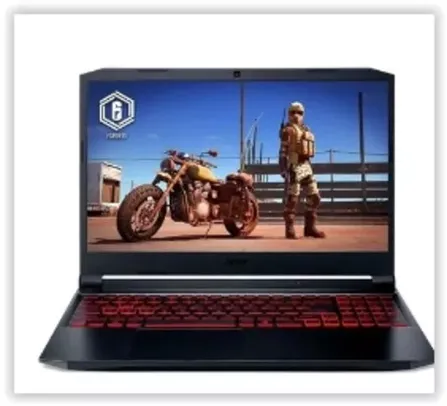 Notebook Gamer Acer Nitro 5 Intel Core i7-11800H 8GB (GTX 1650) 512GB SSD Linux Gutta FHD 15.6" Preto AN515-57-75C3