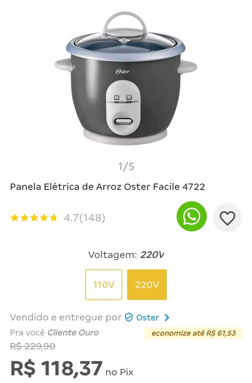 Imagem na descrição da promoção