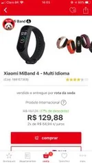 Xiaomi MiBand 4 - Multi Idioma R$117