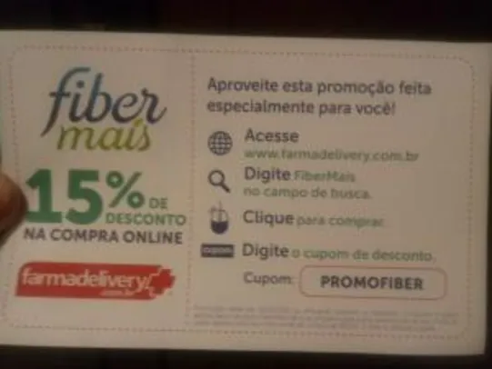 15% OFF na compra do suplemento FiberMais da Nestlê!