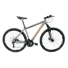 [AME R$1139,34] Bicicleta MTB Aro 29 Alumínio Track Bikes Shimano 21 Marchas Laranja/Grafite