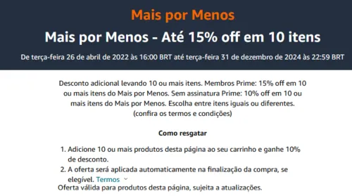 Imagem na descrição da promoção