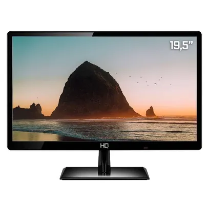 Monitor LED 19.5" HQ-LED, HDMI / VGA, Preto - 19.5HQ-LED