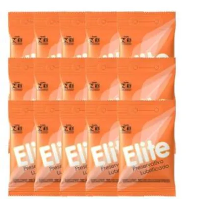 Kit com 45 Preservativo Elite c/ 3 Un cada R$18