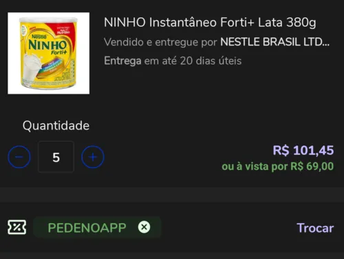 Imagem na descrição da promoção