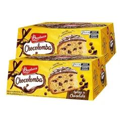 Kit com 2 - Chocolomba Pascal com Gotas de Chocolate Bauducco 454g