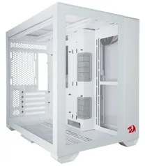 Gabinete Gamer Lian Li O11 Dynamic Mini, Redragon Spec Edition, Mid Tower, Vidro Temperado, Lunar White