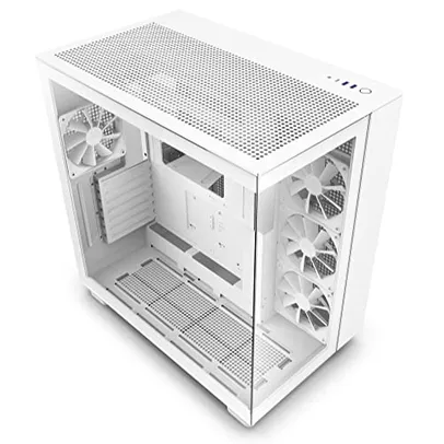 GABINETE GAMER NZXT H9 FLOW BRANCO COM FAN MODELO CM-H91FW-01