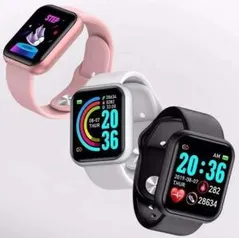 Relógio Smartwatch Inteligente D20 44mm + Película de Brinde | R$88