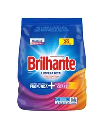 [Leve 3 pague 2] Sabão em Pó Concentrado 1,6kg Brilhante Limpeza Total