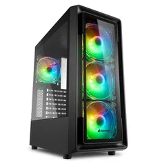 Gabinete Gamer Sharkoon TK4 LED RGB | R$370